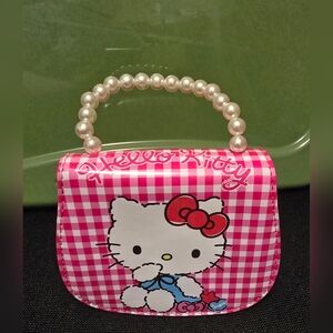 Hello Kitty Pink Checkered Kids Bag